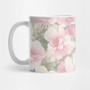 Stunning Watercolor Pink Anemone pattern Mug